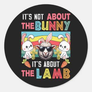 Sticker Rond C'est vintage Ce n'est pas un lapin c'est à propos
