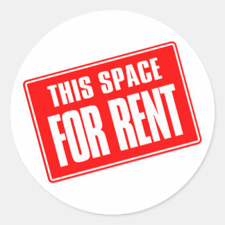 Sticker Rond Cet espace à louer
