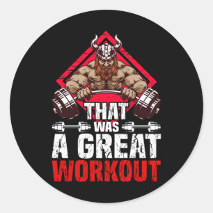 Sticker Rond C'était un grand entraînement