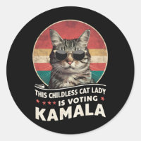 Cette dame de chats sans enfants vote Kamala