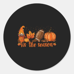Sticker Rond Cette Saison Footll Footll Automne Thanksgiving 2