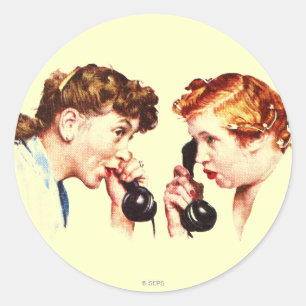 Sticker Rond Chaîne de ragots