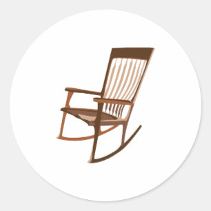 Sticker Rond Chaise à bascule