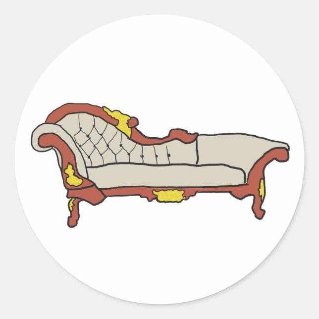 Sticker Rond Chaise Longue (Devant)