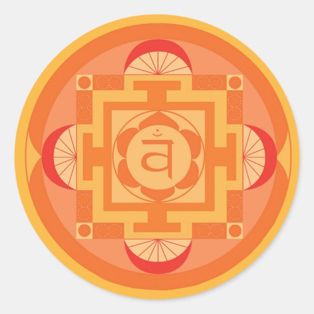 Sticker Rond Chakra Mandala (Devant)