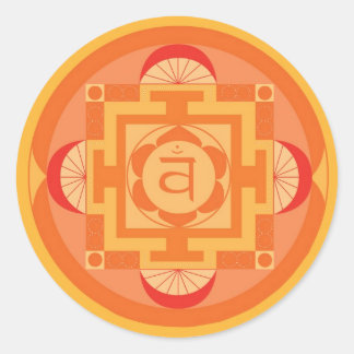 Sticker Rond Chakra Mandala