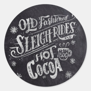 Sticker Rond Chalet Barre de Coco Hot