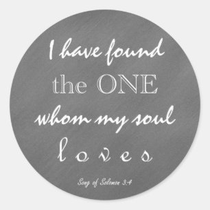 Sticker Rond Chalkboard Écriture Mon âme aime