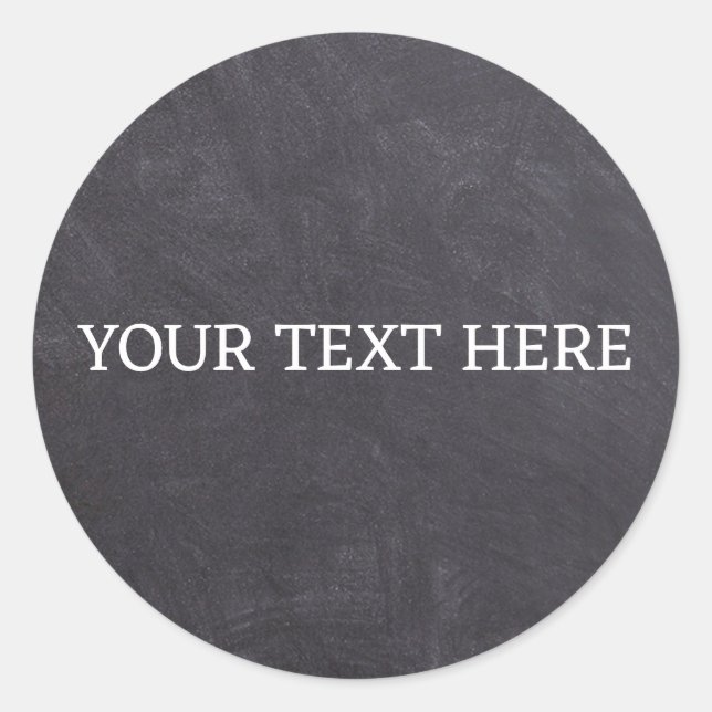 Sticker Rond Chalkboard Spice Jar Classic rond Cercle (Devant)