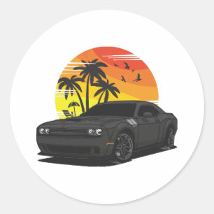 Sticker Rond Challenger