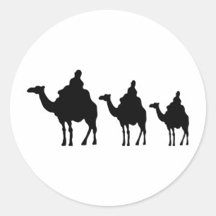 Sticker Rond chameau