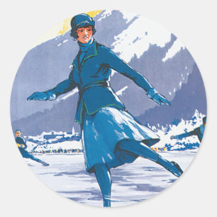 Sticker Rond Chamonix-Mont-Blanc
