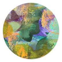 Champ de fleurs d'art abstrait