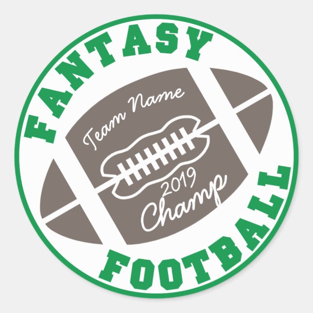 Sticker Rond Champ de football Imaginaire (Devant)