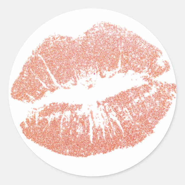 Sticker Rond Champagne Kiss Sticket (Devant)