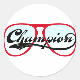 Sticker Rond Champion