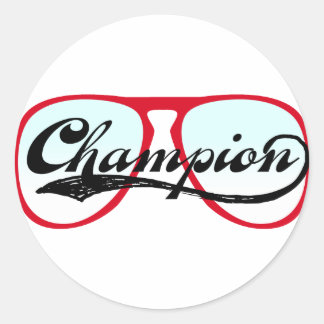 Sticker Rond Champion