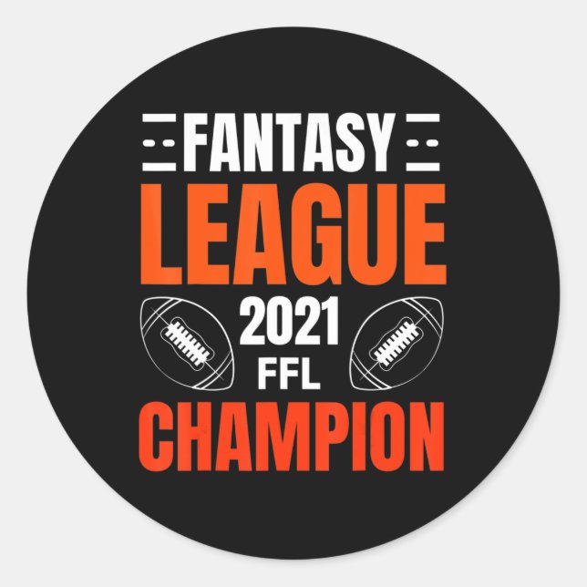 Sticker Rond Champion de la Ligue d'Imaginaire de football 2021 (Devant)