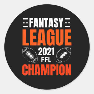 Sticker Rond Champion de la Ligue d'Imaginaire de football 2021