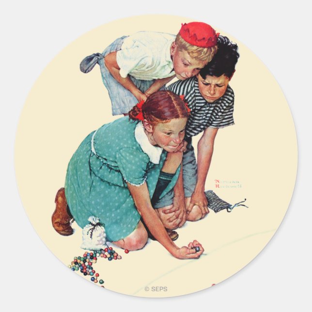 Sticker Rond Champion de marbre (Devant)