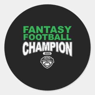 Sticker Rond Champion d'Imaginaire de football Vingt-deux