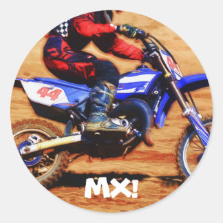 Sticker Rond Champion Motocross Dirt-Bike Racer 4