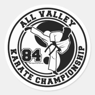Sticker Rond Championnat de tous les karaté de la vallée