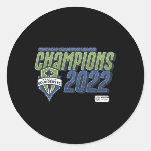 Sticker Rond Champions des Sounders de Seattle 2022 Champions C