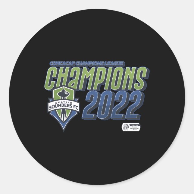 Sticker Rond Champions des Sounders de Seattle 2022 Champions C (Devant)