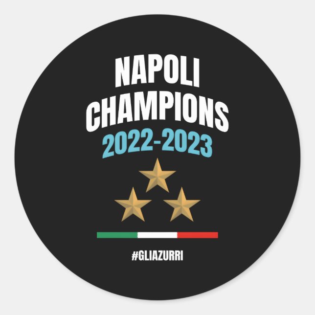 Sticker Rond Champions Napoli 2022-2023 (Devant)