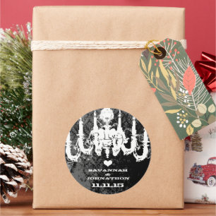 Sticker Rond Chandelier Vintage Fuchsia Pink Choisissez la coul