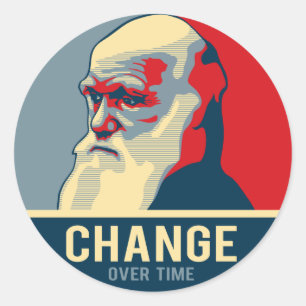 Sticker Rond Changement au fil du temps