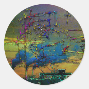 Sticker Rond Changement climatique