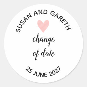 Sticker Rond changement de date