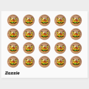 Sticker Rond Changer l'année de texte Octoberfest 20xx Lunette
