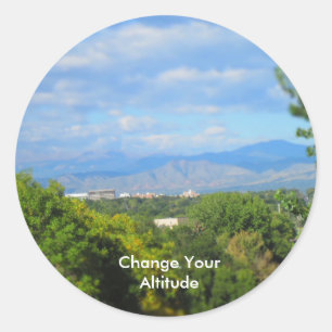 Sticker Rond Changer vos chevalets de jeu d'altitude