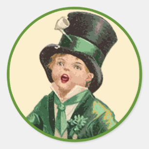 Sticker Rond Chanteur irlandais