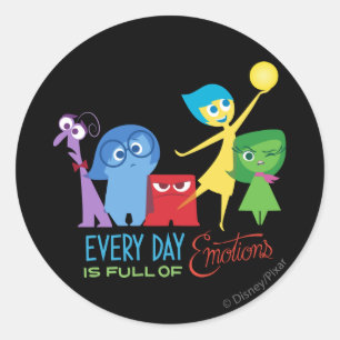 Sticker Rond Chaque jour est plein d'émotions