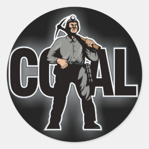 STICKER ROND CHARBON