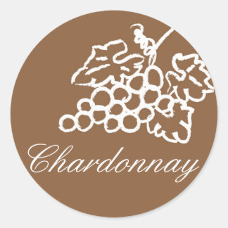 Sticker Rond Chardonnay - Customisé
