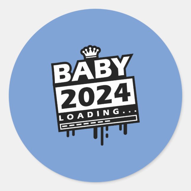 Sticker Rond Chargement Baby 2024 (Devant)