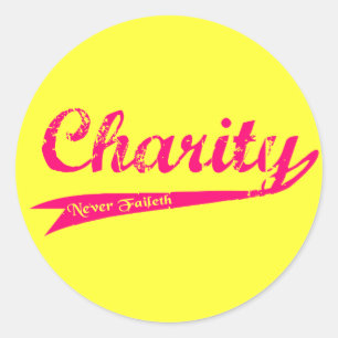 Sticker Rond Charité Jamais Foi LDS Relief Society