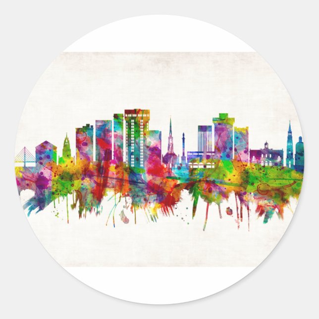 Sticker Rond Charleston Caroline du Sud (Devant)