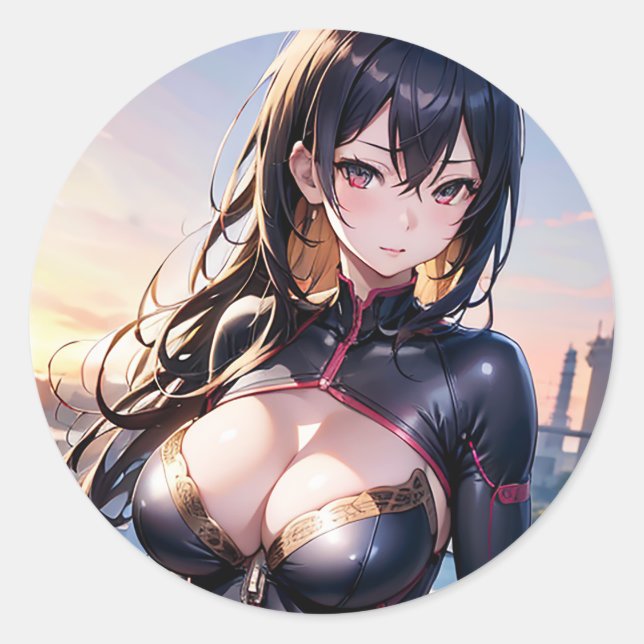 Sticker Rond Charme d'Emeraude (Devant)