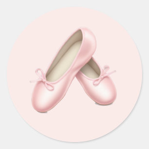 Sticker Rond Charming Rose Ballet Appartements Emoji