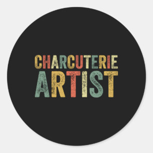 Sticker Rond Charrie Hostess Fromage Commission Viande Crackers