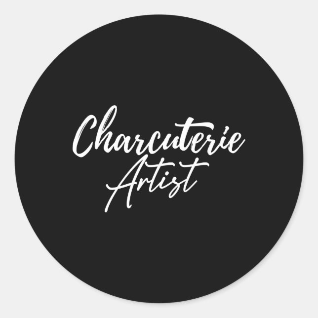 Sticker Rond Charrie Hostess Fromage Planche de viande Maker Py (Devant)