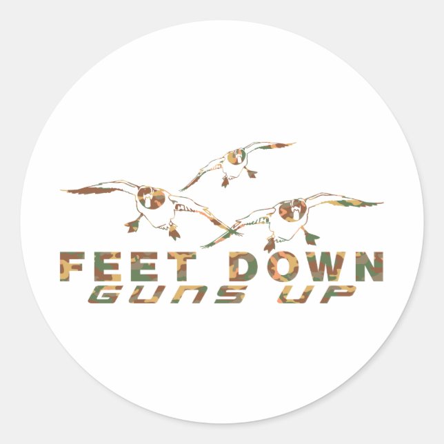 STICKER ROND CHASSE À DUCK (Devant)