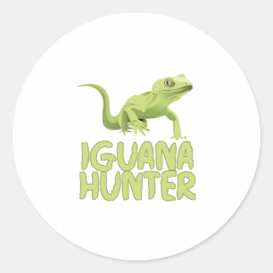 Sticker Rond Chasseur d'Iguana