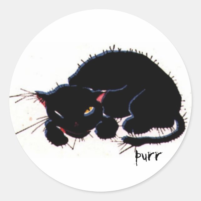 Sticker Rond Chat (Devant)